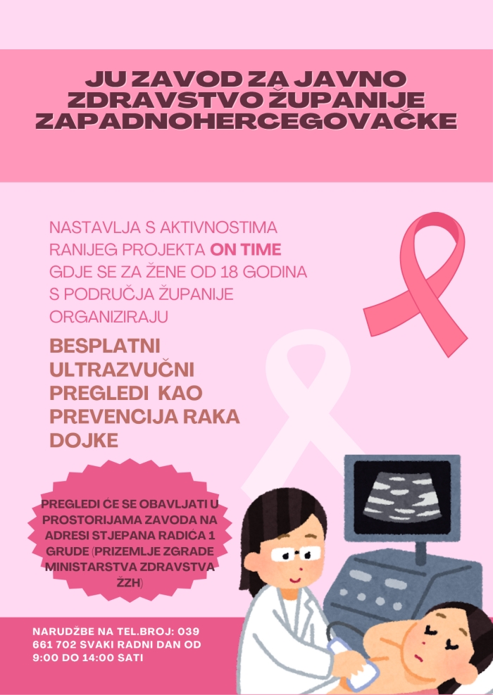 Besplatni ultrazvučni pregled kao prevencija raka dojke
