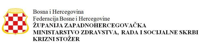 KRIZNI STOŽER MINISTARSTVA ZDRAVSTVA RADA I SOCIJALNE SKRBI - NAREDBA